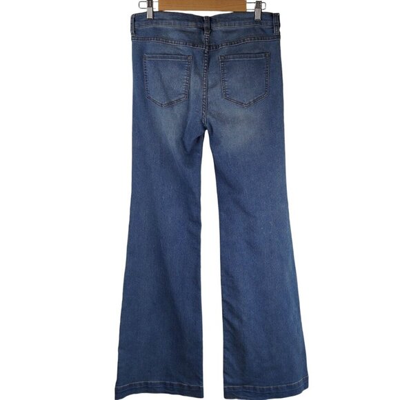 Free People‎ Womens Wide Leg Jeans Size 28 Blue Denim - Picture 5 of 7
